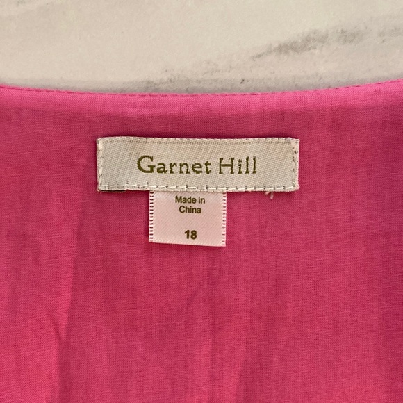 Garnet Hill Red Striped Sleeveless Dress Size XL - Picture 2 of 6